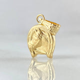 Horse Horseshoe Pendant 0.55gr / 1.8cm / 18K Yellow Gold *