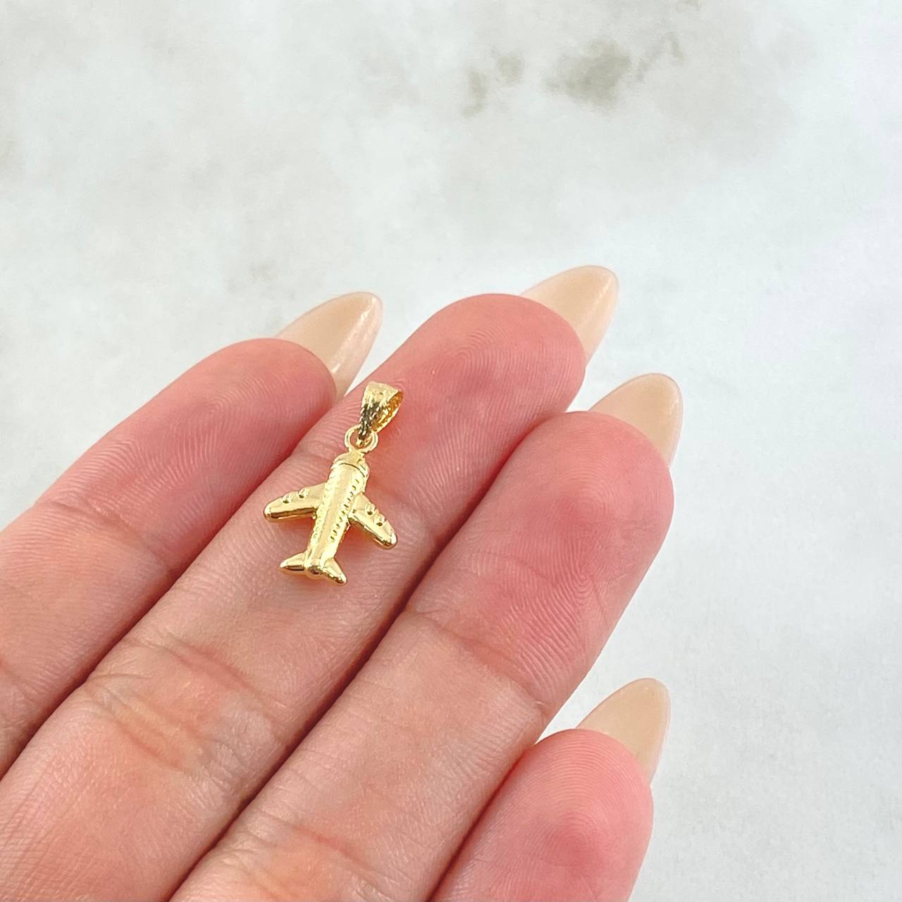 Pendant Airplane 0.4gr / 3/4 in / 18K Gold