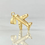 Dije Avion 0.45gr / 1.9cm / Oro Amarillo 18K