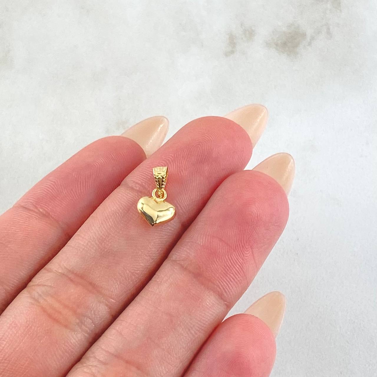 Pendant Heart 0.25gr / 1.3cm / 18K Yellow Gold *