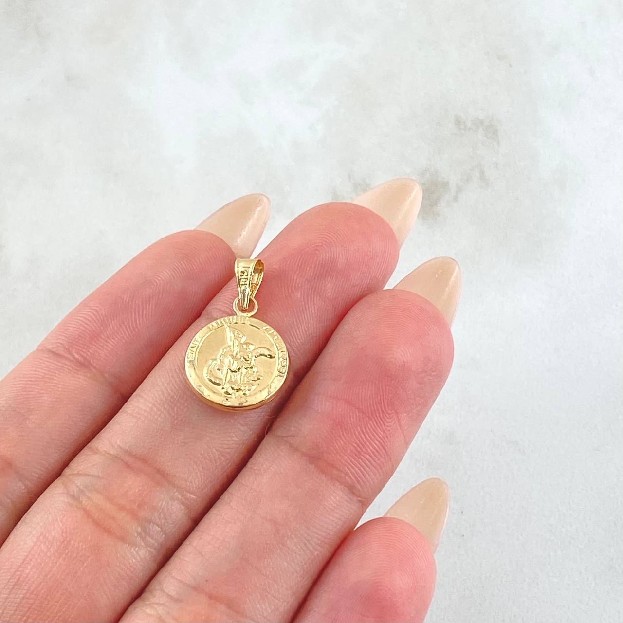 Pendant Saint Michael Archangel 0.7gr / 2cm / 18K Yellow Gold ©