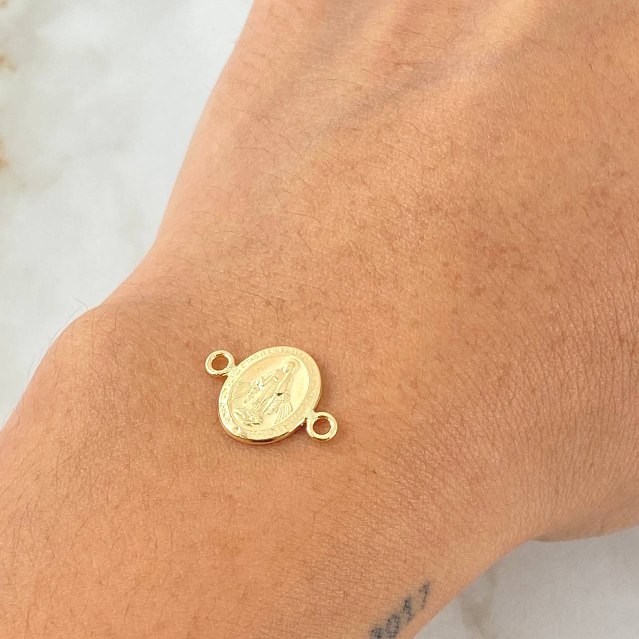 Charm Virgin Milagrosa 0.6gr / 1.7cm / 18K Yellow Gold
