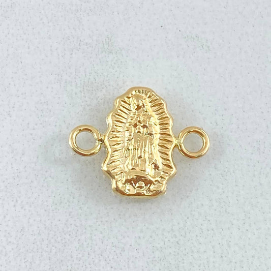 Herraje Silueta Virgen Guadalupe 0.45gr / 1/2 in / Oro Amarillo 18K ©