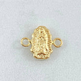 Herraje Silueta Virgen Guadalupe 0.45gr / 1/2 in / Oro Amarillo 18K ©