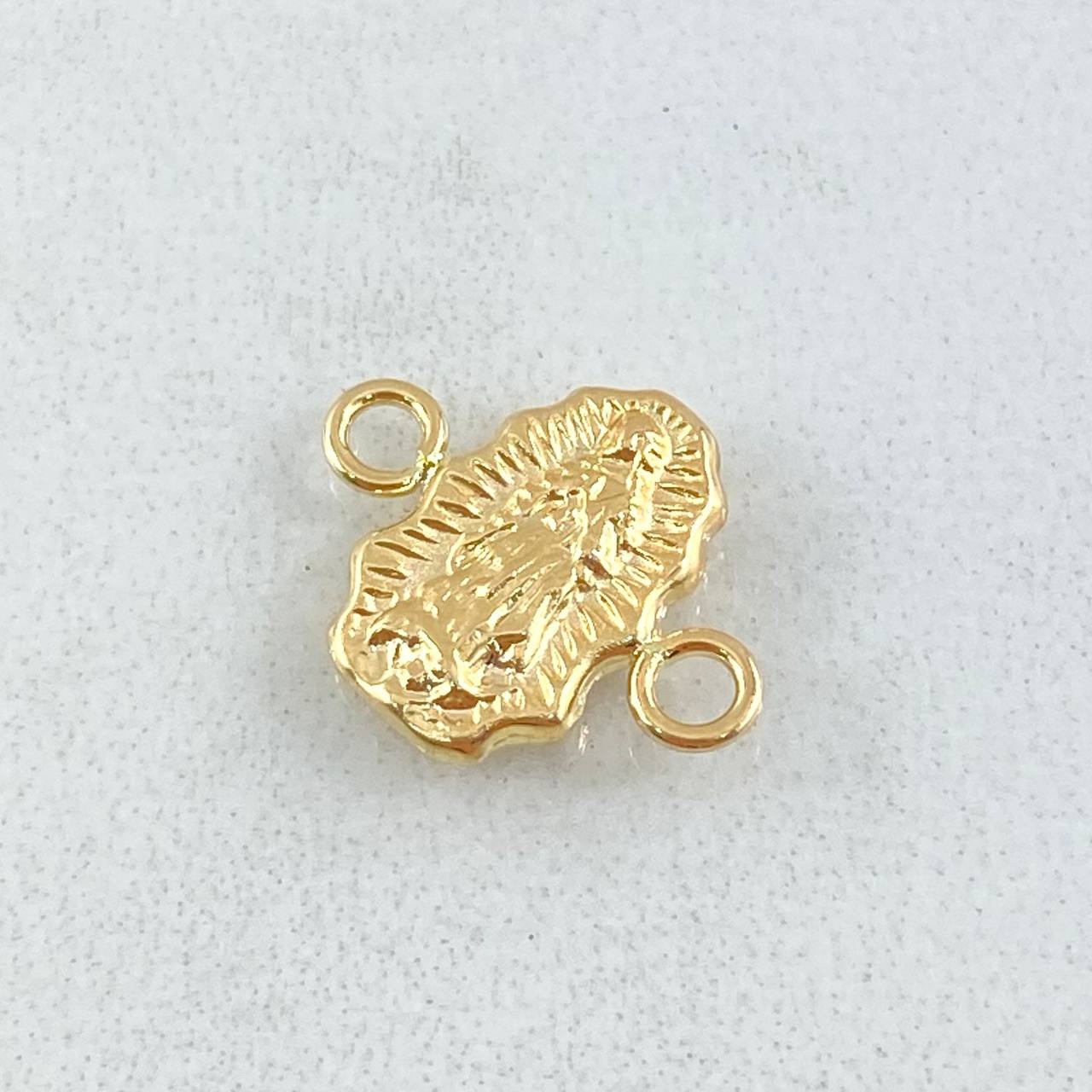 Herraje Silueta Virgen Guadalupe 0.45gr / 1/2 in / Oro Amarillo 18K ©
