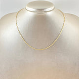 Mirror Flower Chain 0.75gr / 40cm / 18K Yellow Gold +3