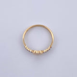 Anillo Corazon 1.55gr / T6 1/2 / Circones Blancos Dos Oros Amarillo Blanco  18K $