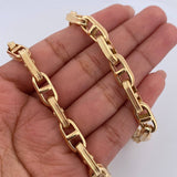 Flat Mariner Chain Rustic 31.6gr / 62cm / 6.5mm Yellow Gold 18K $