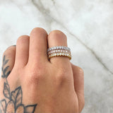 Anillo Trío Churumbela 9.55gr / T8 1/2 / Tres Oros 18K ©