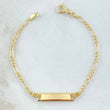 Pulso Bebé Figaro Placa Rectangular 1.45gr / 14cm / 1.9mm Oro Amarillo +1 18K