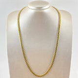 Cuban Links infinito 24.95gr / 60cm / 6.3mm white zircons Yellow Gold +2 18K *