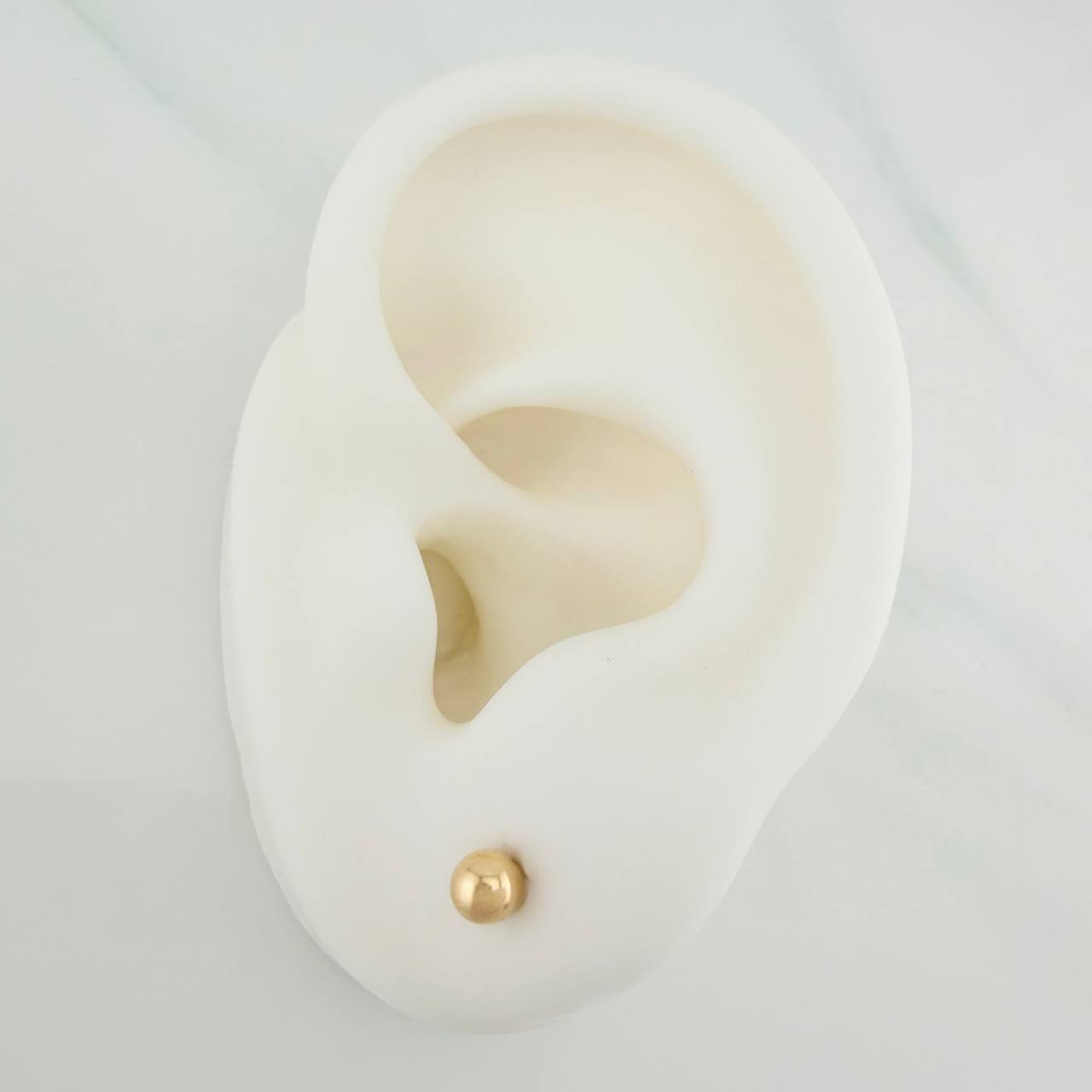 Topos Bola Lisa 0.55 g / 4 mm Oro Amarillo 18K