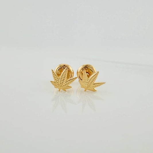 Topos Hoja 0.75gr / 6.4mm Oro Amarillo 18K &