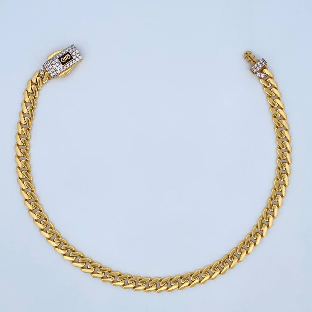 Cuban Links Bracelet Infinity 7.35gr / 8.3in / 18K Gold +2$