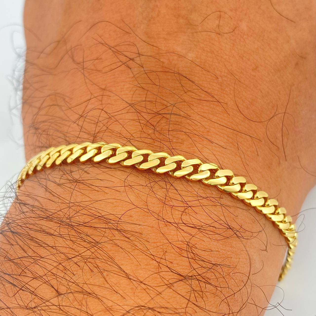 Cuban Links Bracelet Infinity 7.35gr / 8.3in / 18K Gold +2$