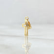 Dije Cruz Silueta 0.8gr / 1.7cm / Lisa Oro Amarillo 18K *