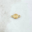 Charm Letter Z 0.4gr / 1.5cm / Textured Circle Yellow Gold 18K