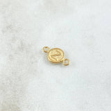 Charm Letter Z  0.4gr / 1.4cm-Circular  18K Yellow Gold