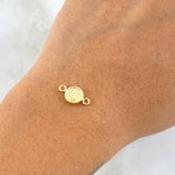Herraje Letra U 0.4gr / 1.4cm / Circular Oro Amarillo 18K *