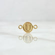 Herraje Letra U 0.4gr / 1.4cm / Circular Oro Amarillo 18K *