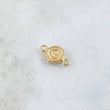Charm Letter G 0.35gr / 1.5cm / Textured Circle Yellow Gold 18K *