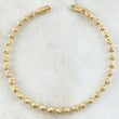 Pulso Militar 7gr / 21cm / 3.5mm Diamantada Oro Amarillo 18K