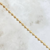 Pulso Militar 8.55gr / 21cm / 4mm Diamantado Oro Amarillo 18K ©