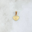 Dije Placa Corazon 0.4gr / 1.6cm / Liso Oro Amarillo 18K ©