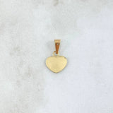Dije Placa Corazón 0.4gr / 1.6cm / Oro 18K