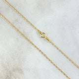 Flat Anchor Chain 1.4gr / 45cm / +3 18K Gold
