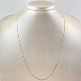 Flat Anchor Chain 1.45gr / 50cm / 1.3mm Diamond Cut Three Golds +3 18K