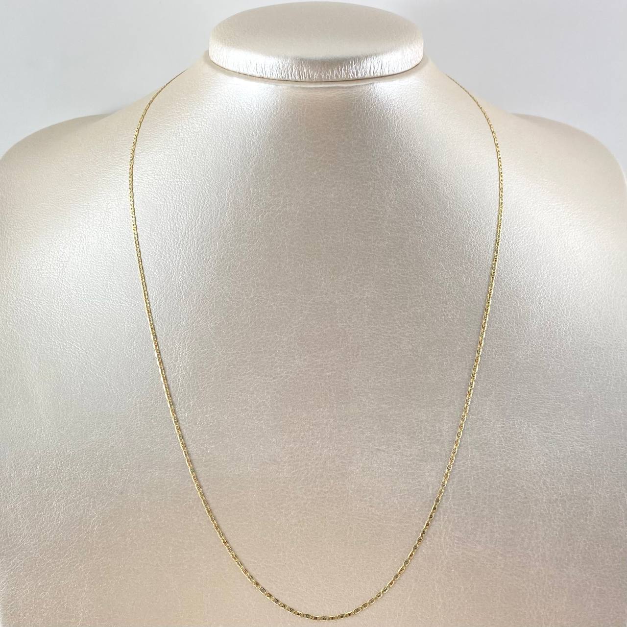 Cadena Plana 1.35gr / 45cm / +3 Oro 18K