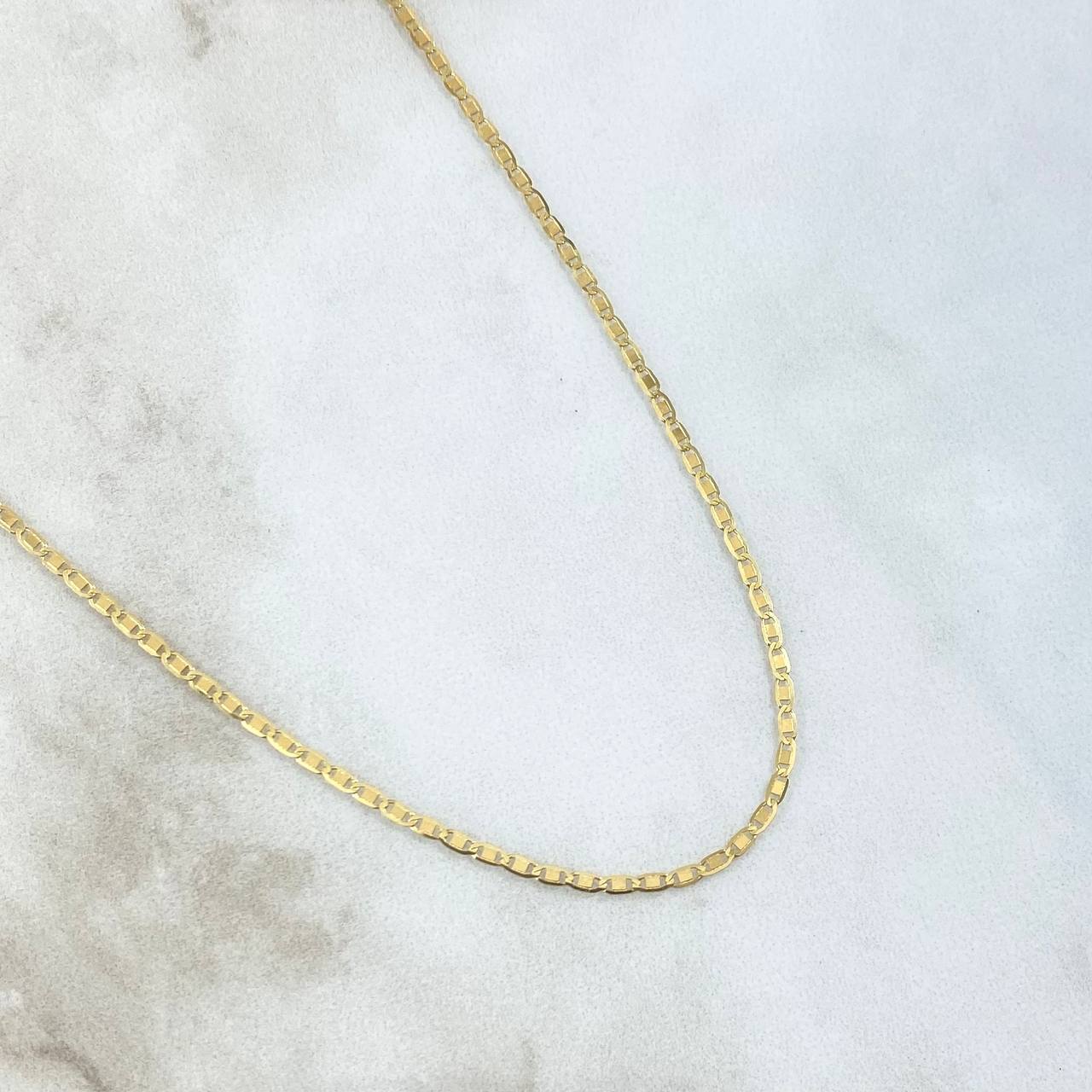 Cadena Plana 2.2gr / 50cm / +3 Oro 18K *