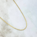 Cadena Plana 2.2gr / 50cm / +3 Oro 18K *