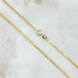 Cadena Plana 2.1gr / 45cm / 2mm Oro Amarillo +3 18K