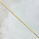 Cadena Plana 2.2gr / 50cm / +3 Oro 18K *