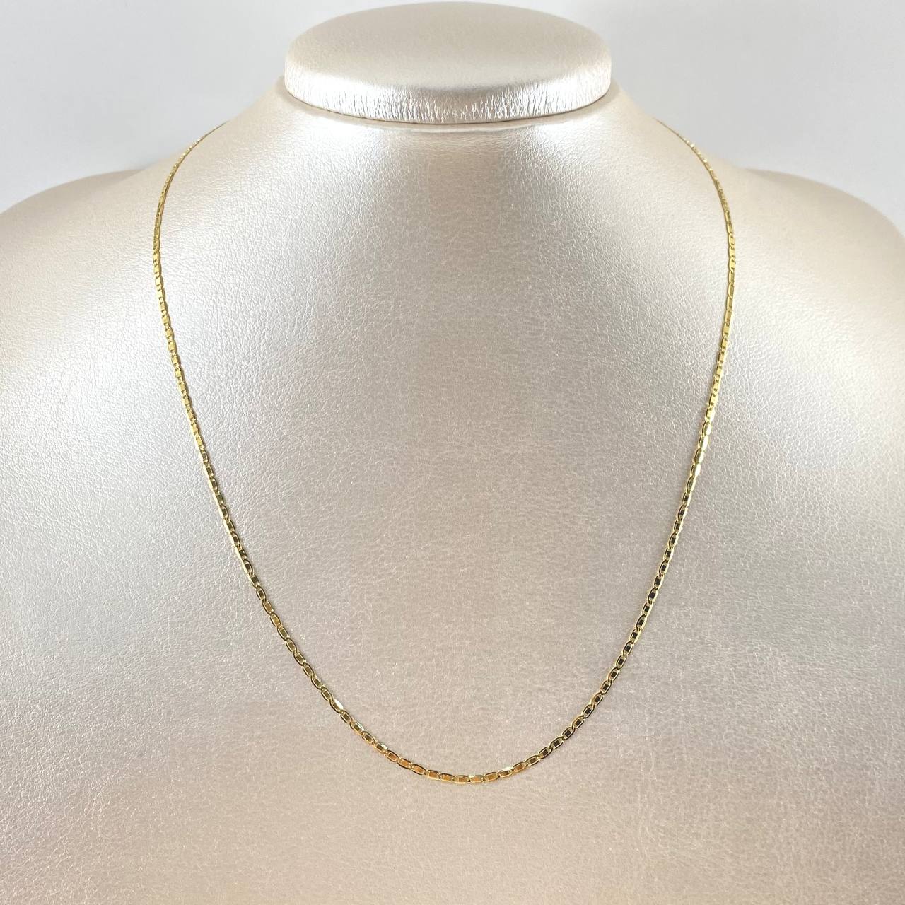 Cadena Plana 2.1gr / 45cm / 2mm Oro Amarillo +3 18K