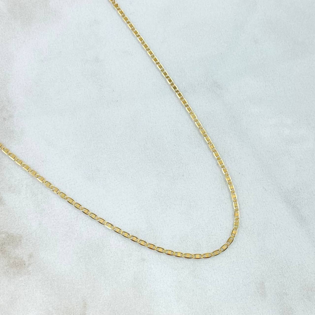 Cadena Plana 1.5gr / 19 3/4 in / Oro Amarillo +3 18K