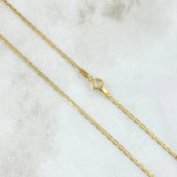 Cadena Plana 1.5gr / 19 3/4 in / Oro Amarillo +3 18K