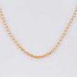 Cadena Militar Diamantada Media Luna 10.7 g / 23 3/4 in / 2.45 mm Oro Rosa 18K