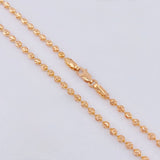 Cadena Militar Diamantada Media Luna 12.3 g / 23 3/4 in / 2.45 mm Oro Rosa 18K