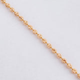 Cadena Militar Diamantada Media Luna 12.3 g / 23 3/4 in / 2.45 mm Oro Rosa 18K