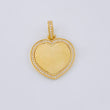 Pendant Heart Plaque Bordered 6.1 g / 1 1/4 in 18K Yellow Gold