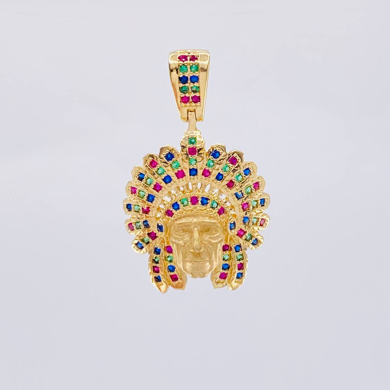 Dije Indio 4.55 g / 1 1/4 in Oro Amarillo 18K