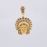 Dije Indio 4.55 g / 1 1/4 in Oro Amarillo 18K