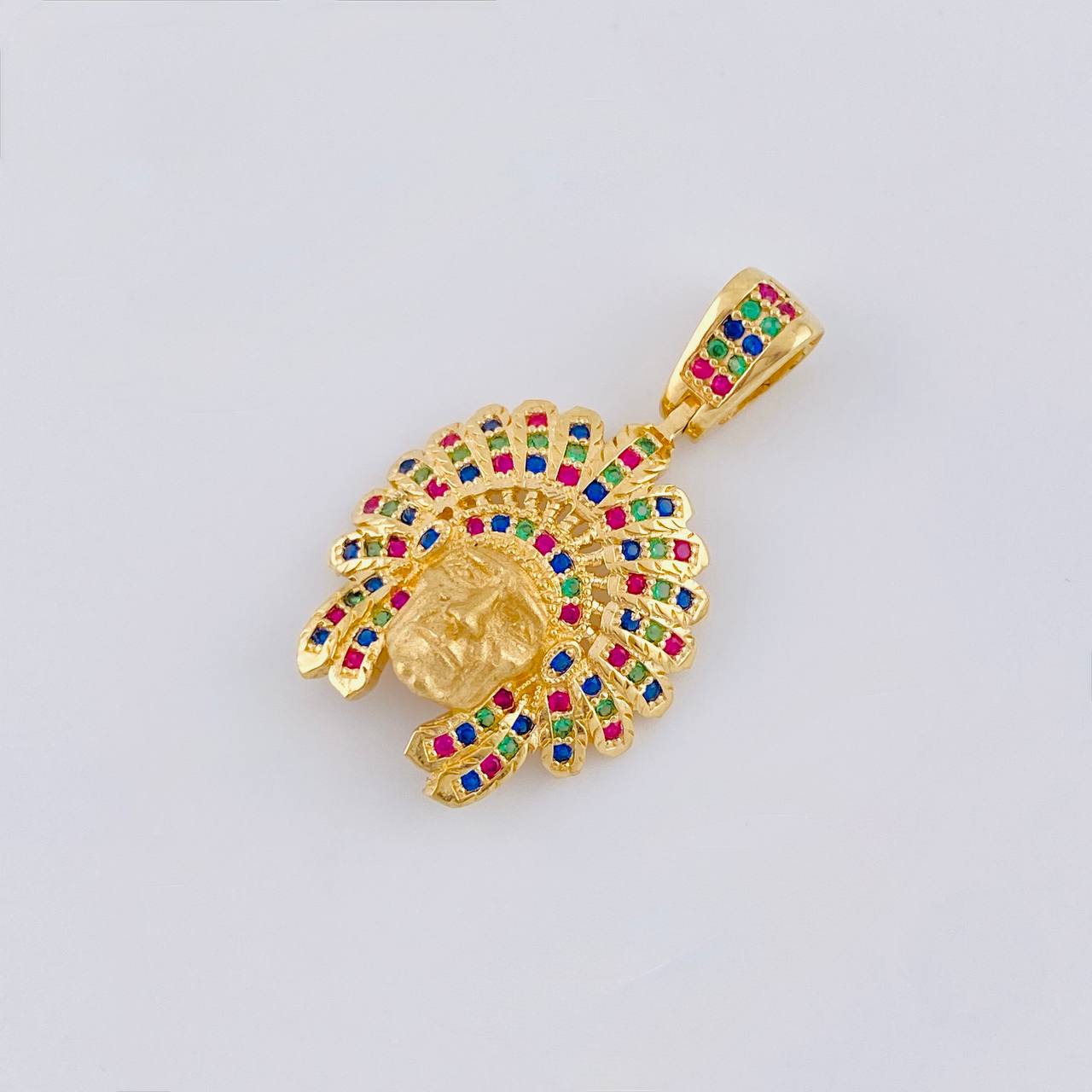 Dije Indio 4.55 g / 1 1/4 in Oro Amarillo 18K