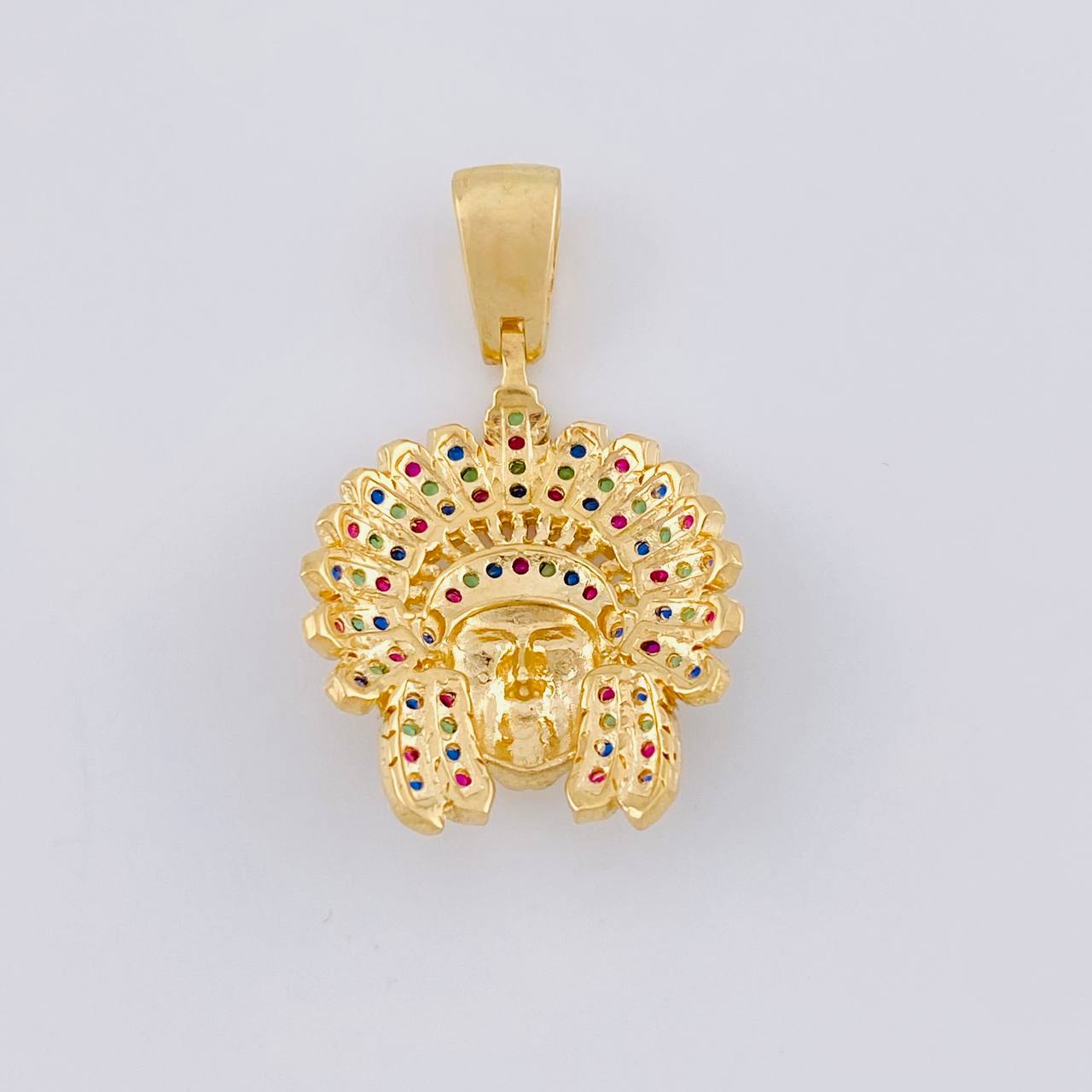 Dije Indio 4.3 g / 1 1/4 in Oro Amarillo 18K
