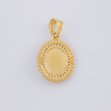 Pendant Virgin of Guadalupe 3.1 g / 1 in Two-Tone Yellow White Gold 18K