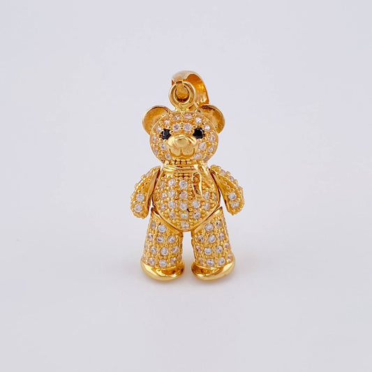Articulated Bear Pendant 4.55 g / 1 1/4 in 18K Yellow Gold