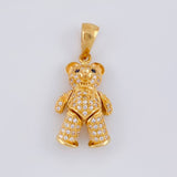Dije Oso Articulado 4.55 g / 1 1/4 in Oro Amarillo 18K